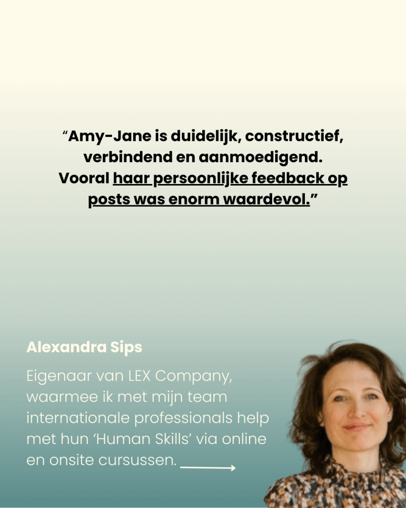 LinkedIn Content Mastermind, Amy-Jane Gielen, LinkedIn, Cursus, Spreker, personal brand