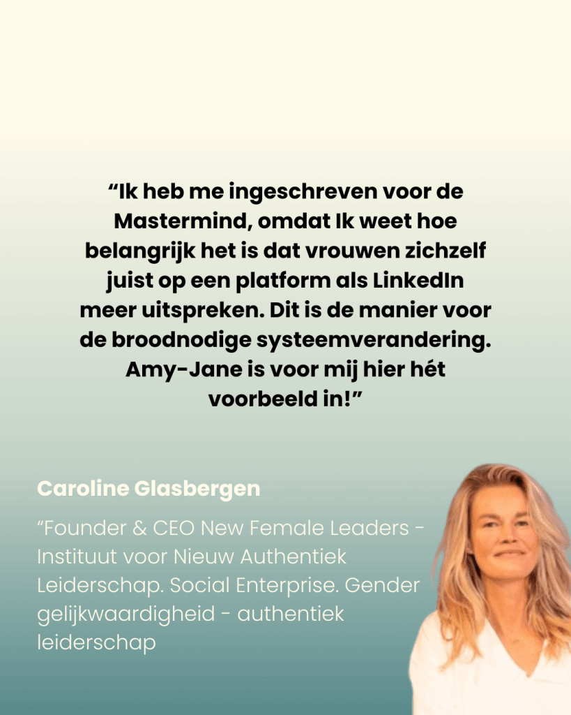 Amy-Jane Gielen, LinkedIn, Content Mastermind, spreker, sales, personal brand