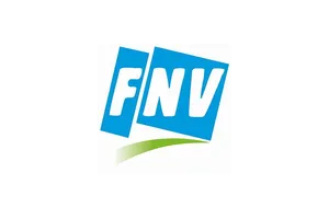 Logo van vakbond FNV – Amy-Jane Gielen als moderator van een webinar op Internationale Vrouwendag 2024 over gelijkheid op de werkvloer, met gasten zoals Sylvana Simons en Faith Bruyning, inclusief promotie en vragen via LinkedIn.